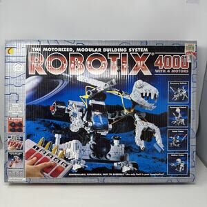 Vintage Robotix 4000 Model 98400 Toy Set Original Box Missing Stickers